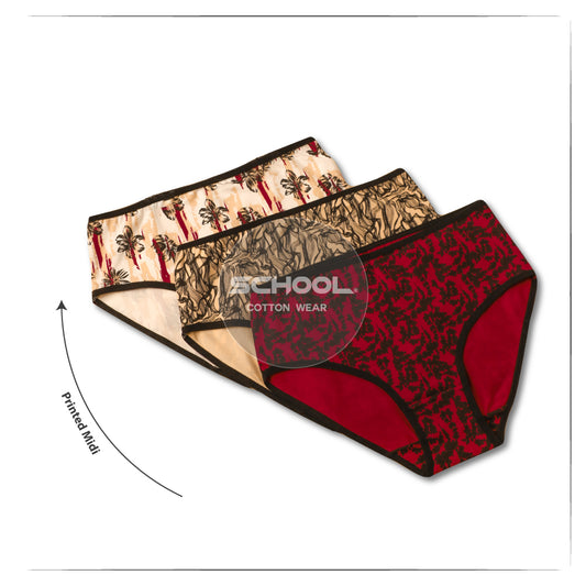 Printed Midi - Pack of 3 - Group 121