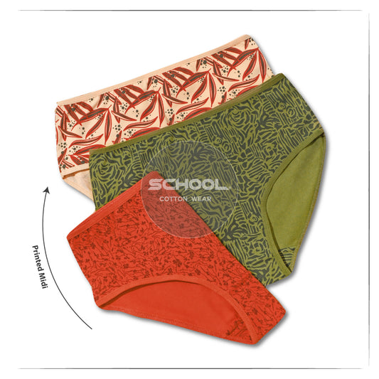 Printed Midi - Pack of 3 - Group 117