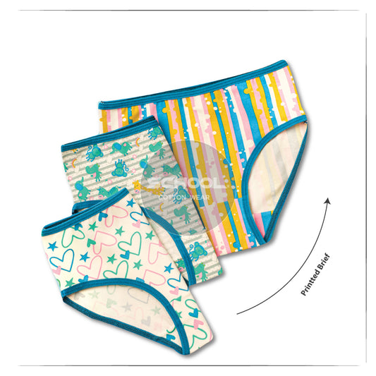 Kids Printed Brief - Pack of 3 - Group 11
